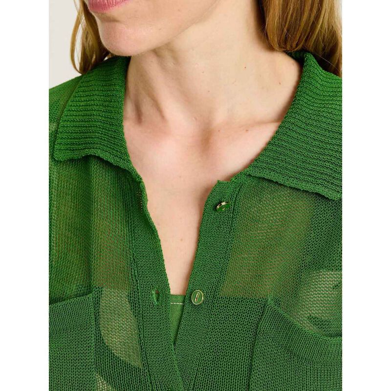 Veronika Maine Mesh Knit Shirt image number 2